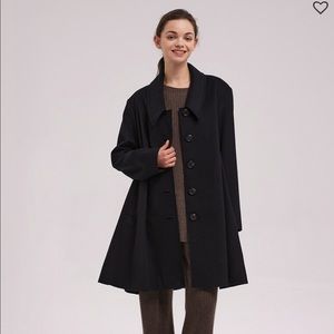 Oversized Brushed Wool-Cashmere Coat